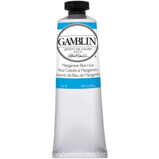 Gamblin Artist Grade Oil Colors, 37mLManganese Blue Hue {1}