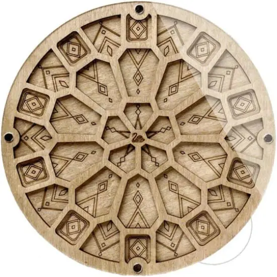 Wonderland Crafts 7.5" Geometric Bead Organizer with Transparent Cover {1}