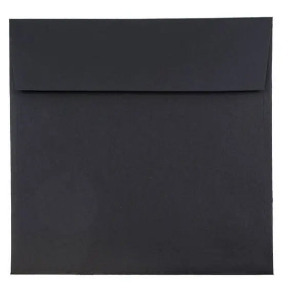 JAM Paper Black Linen Square Invitation Envelopes, 25ct. {2}