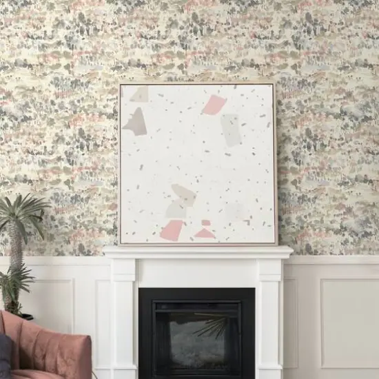 Surface Style Water Coloring Peel & Stick Wallpaper Sandcastle {3}