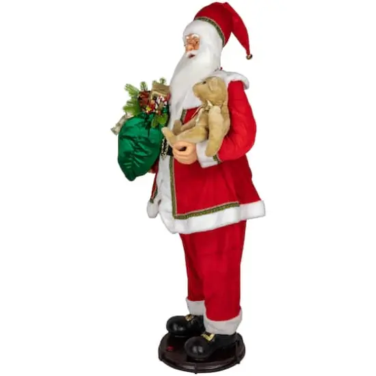 5ft. Deluxe Traditional Animated & Musical Dancing Santa Claus Christmas Figure {8}