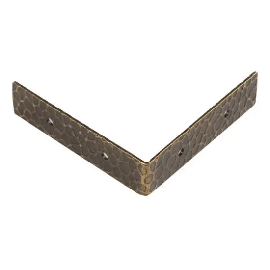 Dritz&reg; Home Antique Brass Small Textured Right Angle Corners, 4 Sets {4}