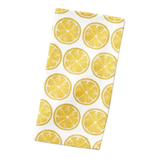 Lemon Pattern 10" x 10" Cotton Twill Napkin {3}