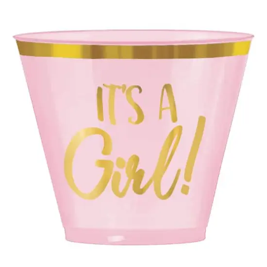 9oz. Pink It's a Girl Plastic Tumblers, 30ct. {3}