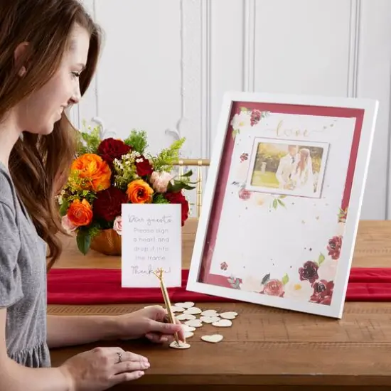 Kate Aspen&reg; Burgundy Blush Wedding Guest Book Alternative {7}