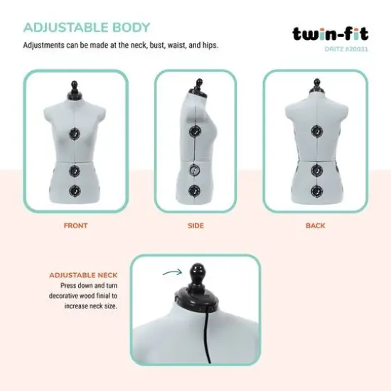 Dritz&reg; Twin-Fit Small Dress Form with Adjustable Tri-Pod Stand {6}