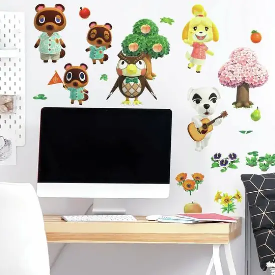 RoomMates Animal Crossing Peel & Stick Wall Decals {3}