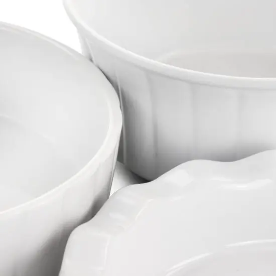 Gibson Elite&reg; White Ceramic Bakeware Set {5}