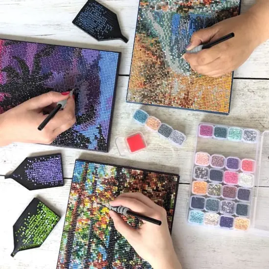 ArtSkills® Brilliant Art Forest Stretched Canvas Diamond Painting Kit {3}