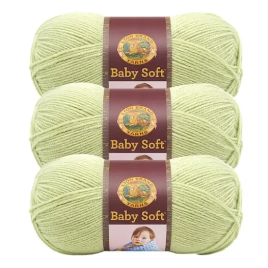 3 Pack Lion Brand&reg; Baby Soft&reg; Yarn Sweet Pea {1}