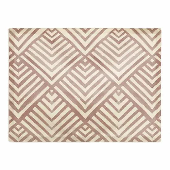 Watercolor Diamond Cotton Twill Placemat Blush {1}