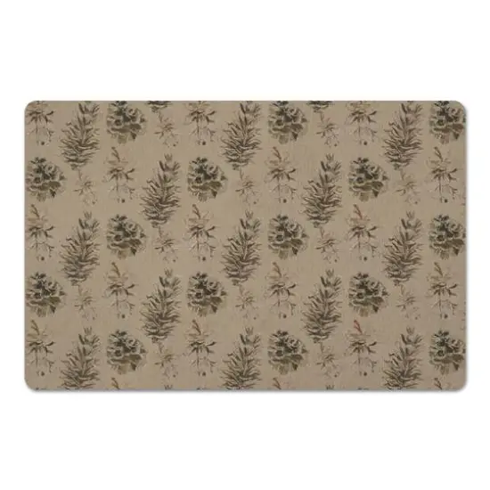 Pinecones on Brown Floor Mat {1}