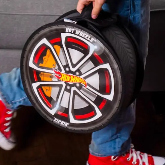 Tara Toy ZipBin Hot Wheels Wheelie Track Pack & Racetrack Mat {5}