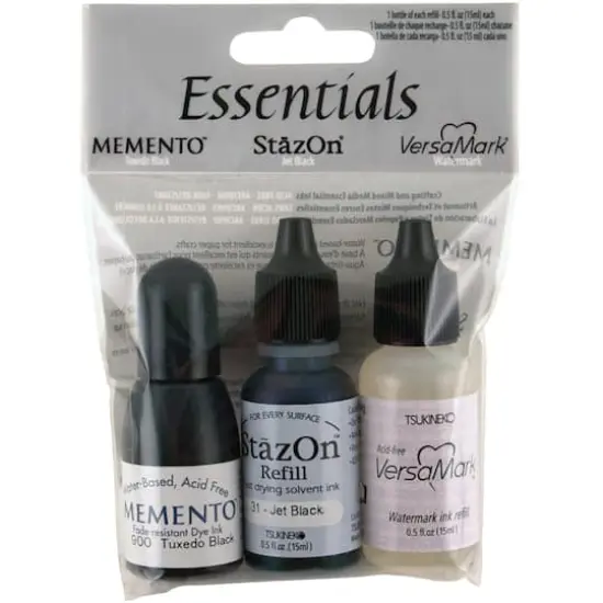 Memento&trade;, StazOn&reg; & VersaMark&reg; Essentials Ink Refill Set {1}