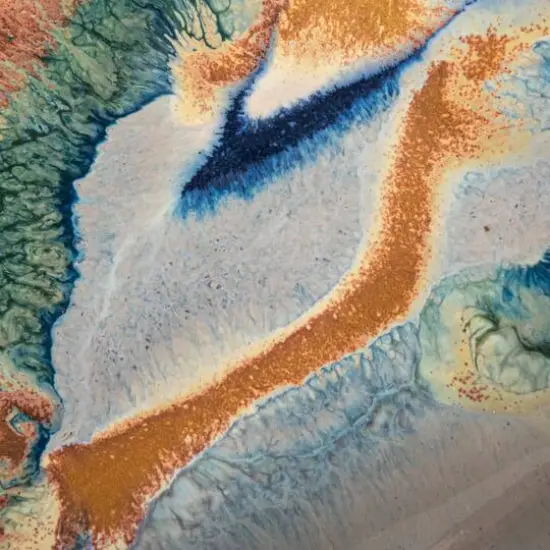 Hello Honey® 7.5" Multicolor Triangular Abstract Stoneware Bowl {10}