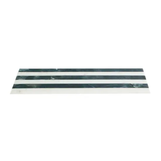 Hello Honey&reg; 21" Black & White Marble Cheese & Serving Board with Stripes {9}