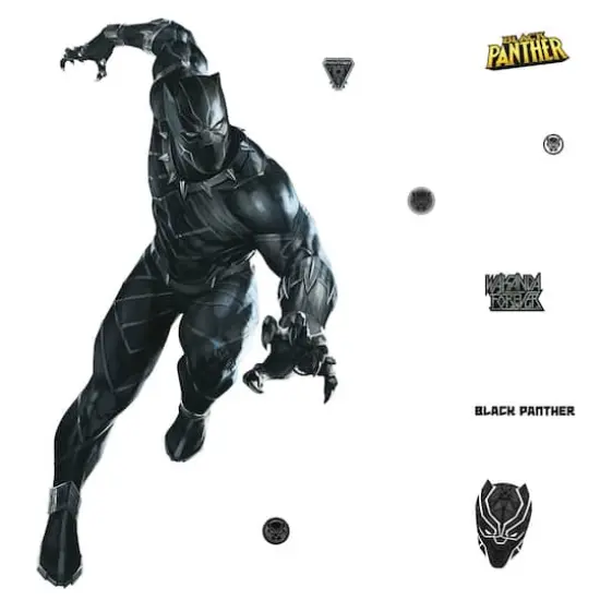 RoomMates Black Panther Peel & Stick Giant Wall Decals {1}