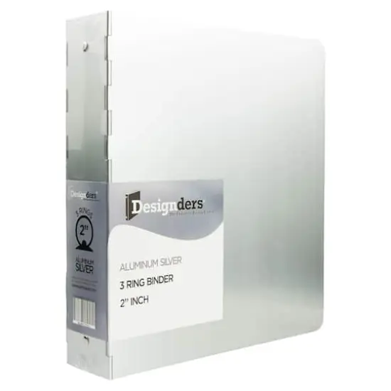 JAM Paper 2" Silver Aluminum 3-Ring Binder {1}