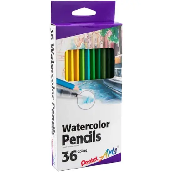 Pentel Arts&reg; 36 Piece Watercolor Pencil Set {3}