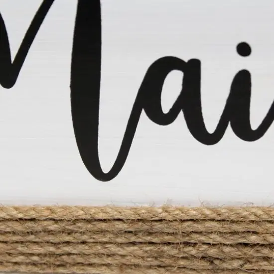 Elegant Designs Mail Script Mail Holder with Handles Black/White {8}