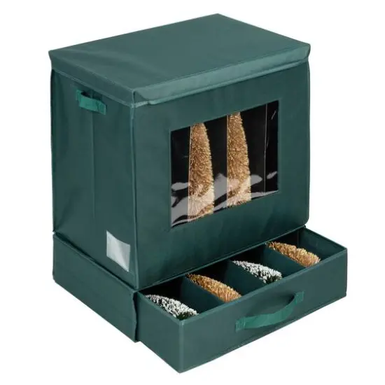 Honey Can Do Green Holiday D&eacute;cor Storage Box {3}