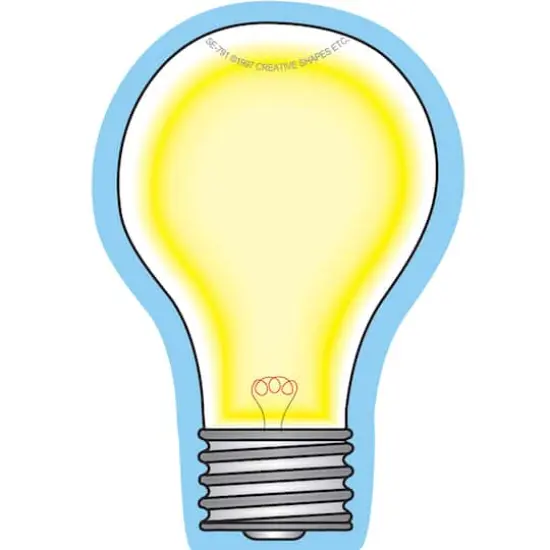 Creative Shapes Ect&trade; Mini Light Bulb Notepads, 12 Packs of 35 {3}