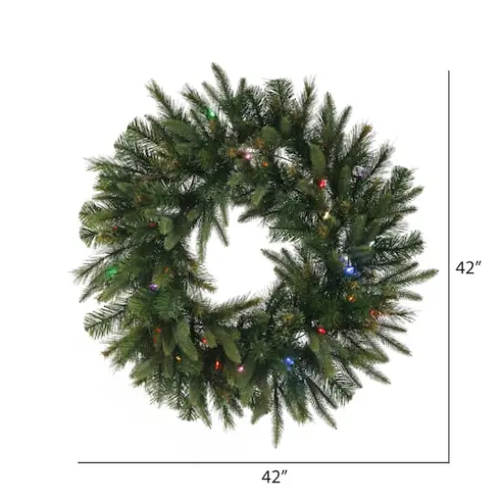 36" Multicolor Dura-Lit&reg; LED Cashmere Wreath {4}