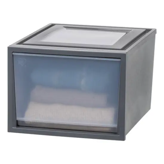 Iris&reg; Gray Deep Box Chest Drawer, 3 Pack {1}