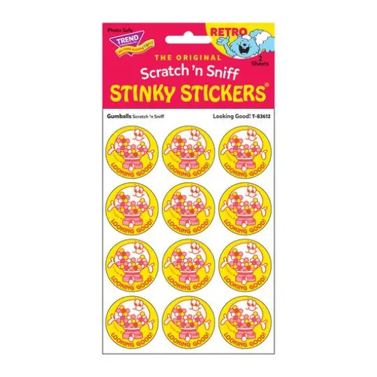 TREND Enterprises&reg; Looking Good!/Gumballs Scented Stickers, 6 Packs of 24 {3}