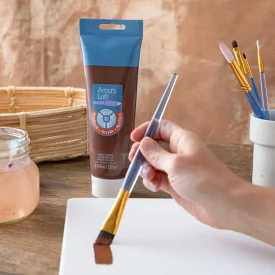 Acrylic Paint by Artist's Loft&trade;, 8.5oz. Burnt Umber {3}