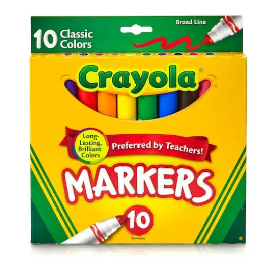 Crayola® Classic Colors Broad Line Markers, 6 Packs of 10 {3}