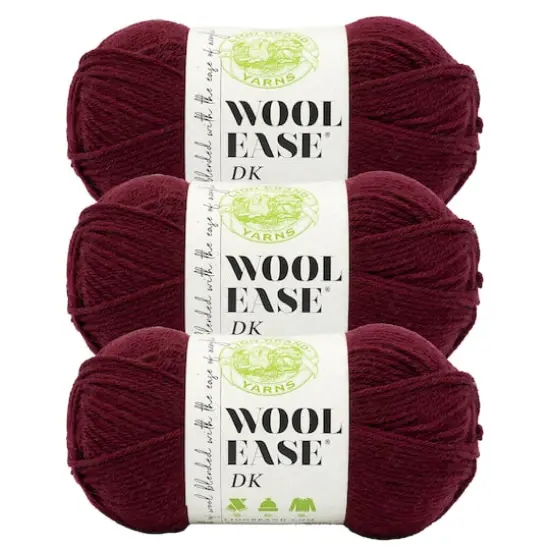 3 Pack Lion Brand&reg; Wool-Ease&reg; DK Yarn Redwood {1}
