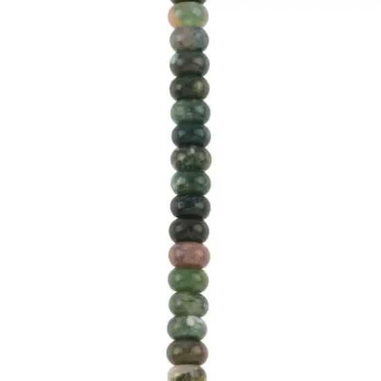 Green Agate Rondelle Beads, 8mm by Bead Landing&trade; {1}