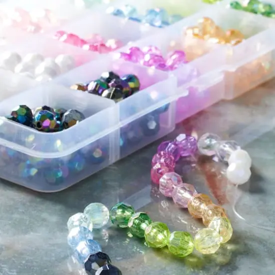 Bead Landing&trade; Faceted Aurora Borealis Crafting Beads Box {3}