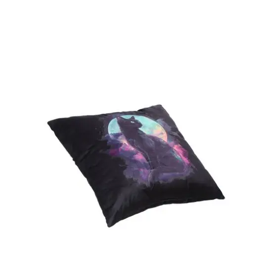 17" x 17" Cat with Moon Softline Pillow by Ashland&reg; {3}