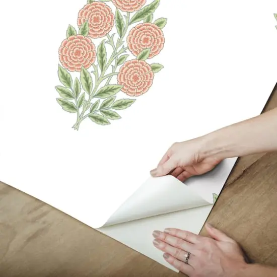 RoomMates Tamara Day Dutch Floral Peel & Stick Wallpaper Orange {10}