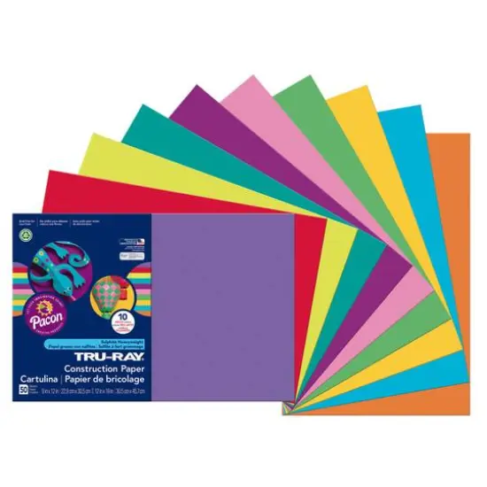 Pacon&reg; Tru-Ray Bright Colors Construction Paper, 12" x 18" {3}