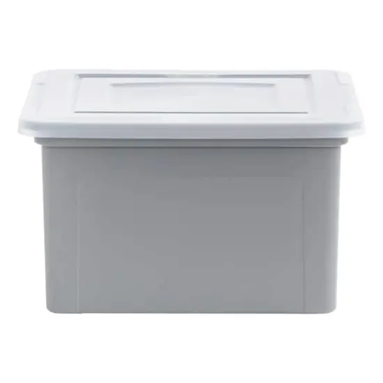Iris&reg; Gray Dual Purpose Letter & Legal Size File Box, 3 Pack {11}