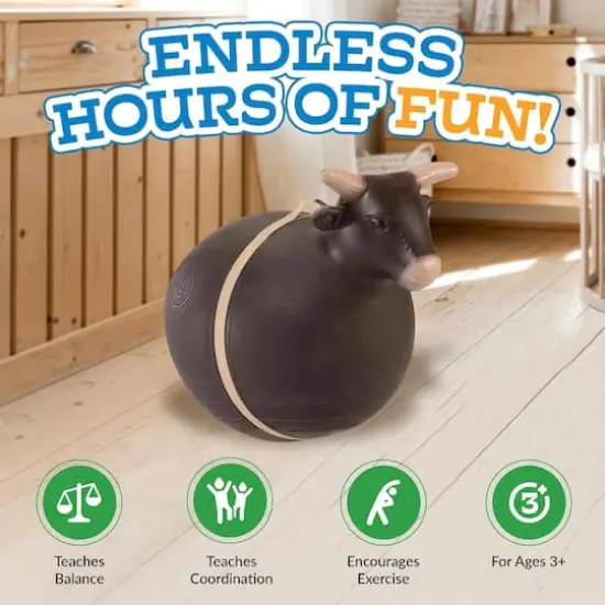 Big Country Toys Bouncy Bull Rodeo Ball Ride-On Toy {7}