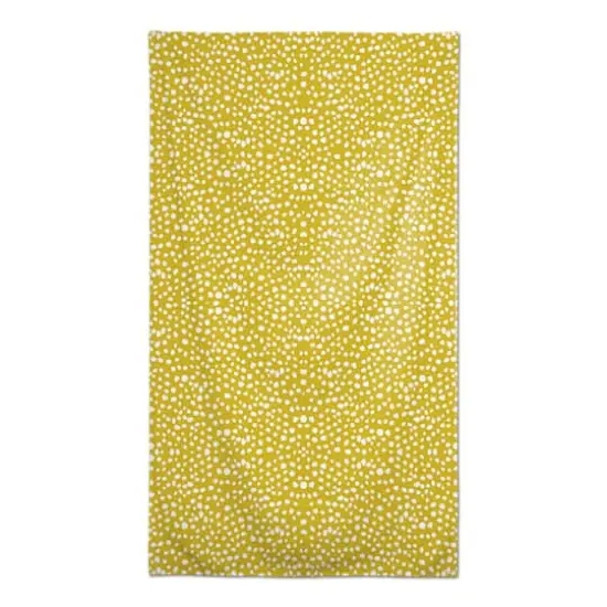 Yellow Painted Spots Tablecloth {1}