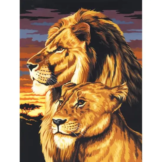 Royal & Langnickel&reg; Painting by Numbers&trade; Artist Canvas Series Lion & Lioness Kit {1}