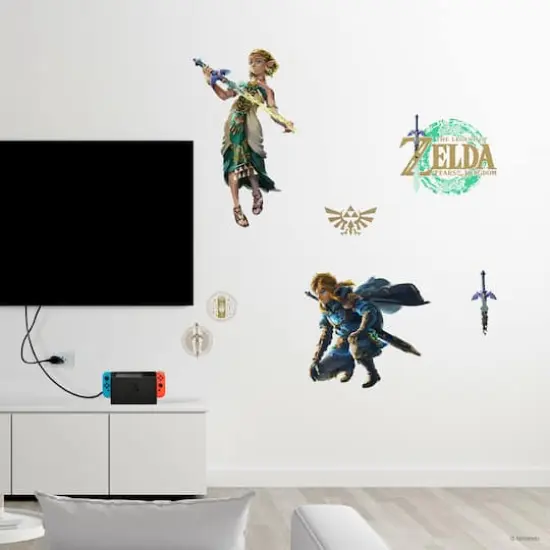 RoomMates The Legend of Zelda&trade;: Tears of the Kingdom Zelda & Link Wall Decals {4}