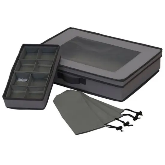Household Essentials 19" Gray Tabletop Storage Box {8}