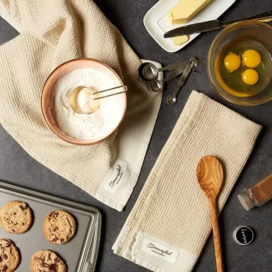 DII&reg; Pebble Washed Waffle Woven Dishtowel, 2ct. {5}