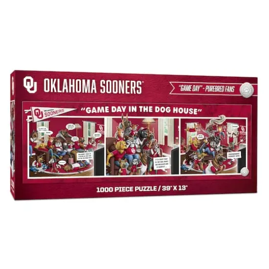 College Game Day in the Dog House 1,000 Piece Puzzle Oklahoma Sooners {1}