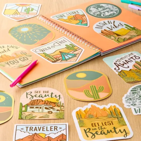 Desert Vinyl Die Cut Stickers by Recollections&trade; {9}