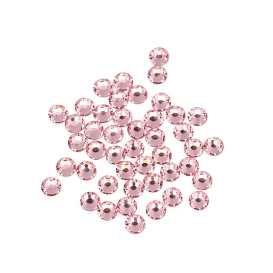 SS20 Round Flatback Austrian Crystals by Bead Landing&trade;, 45ct. Light Rose {1}