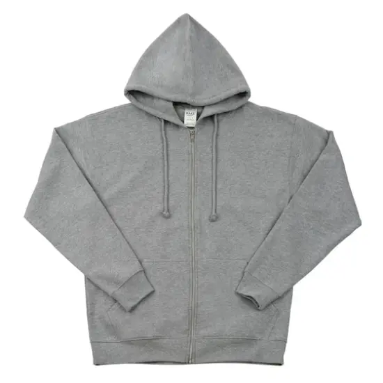 Unisex Adult Full Zip Hooded Sweatshirt by Make Market® Heather Gray {1}