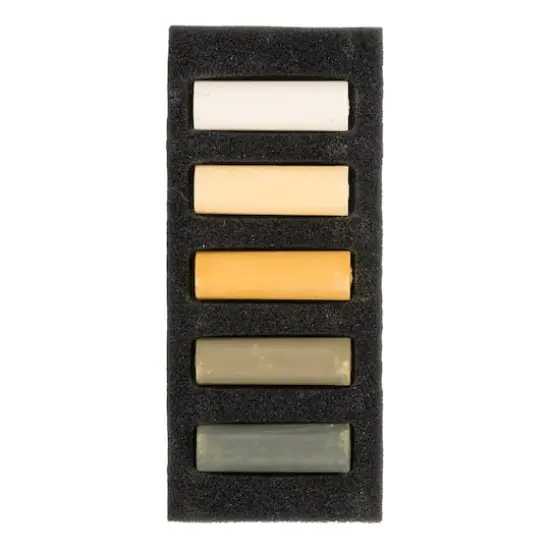 Rembrandt 5 Color Yellow Ochres Half Stick Soft Pastel Set {3}
