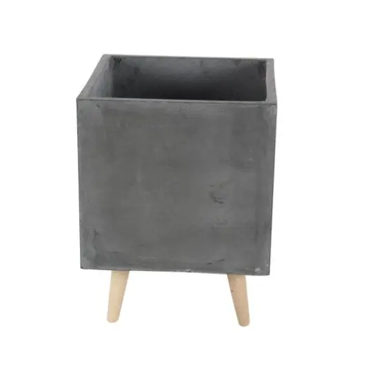 Dark Gray Contemporary Planter Set {3}